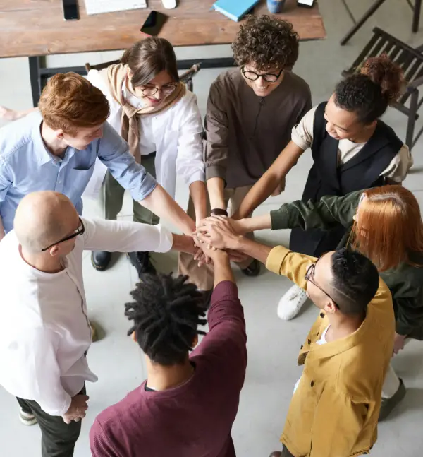 People are in a meating